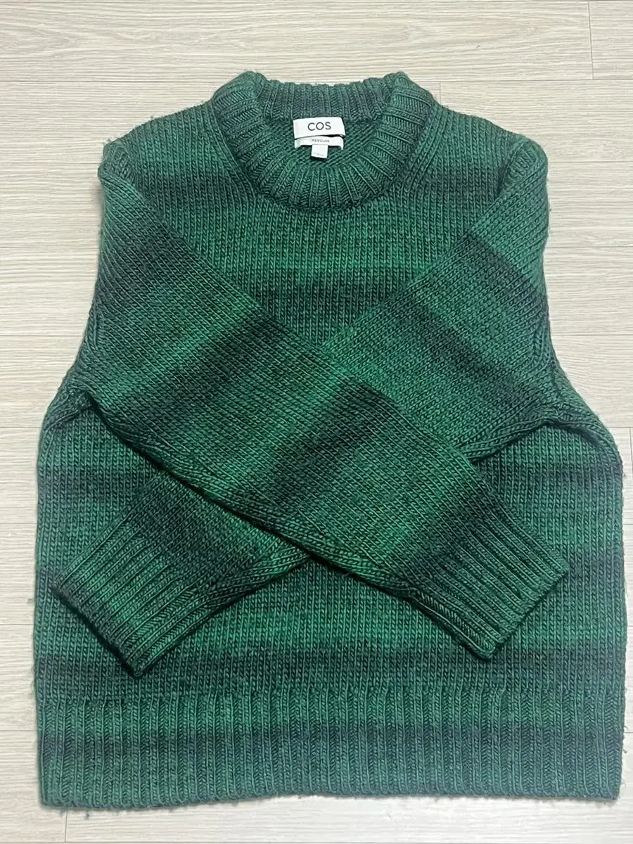 COS Regular Fit Striped Wool Knit