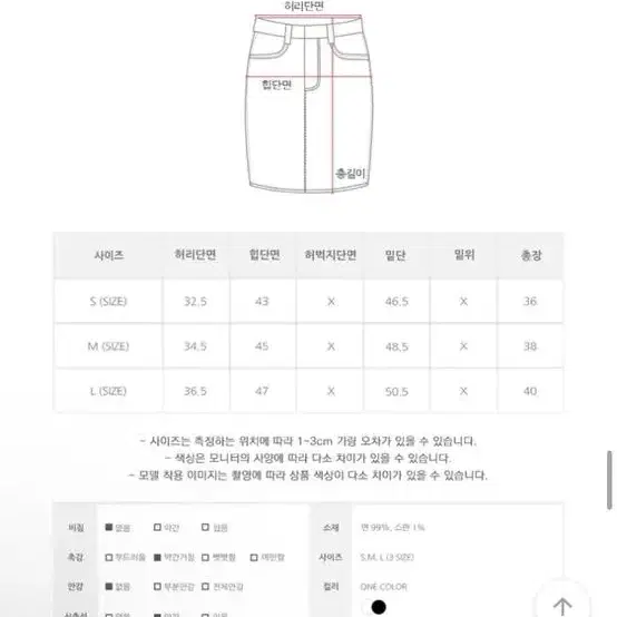 애니원모어 히트 스트라이프 데님 스커트