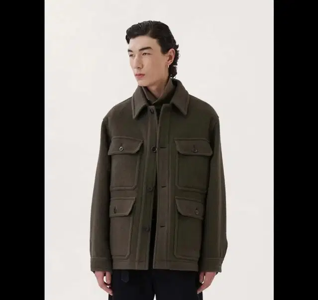 [새상품] 르메르 22fw 헌팅자켓 퓨터그린 48