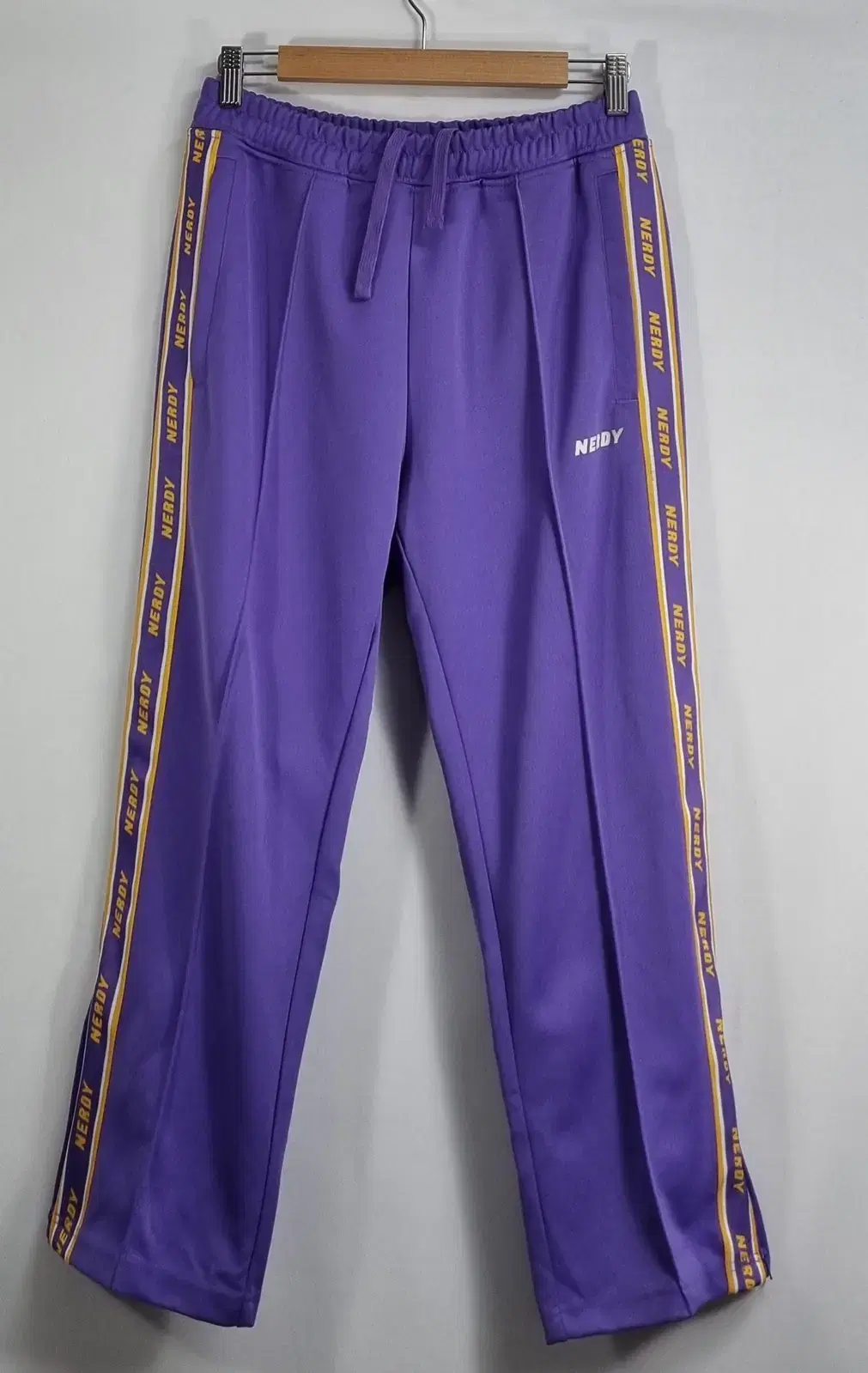 S) Noodly Sight Tape Purple Track Pants