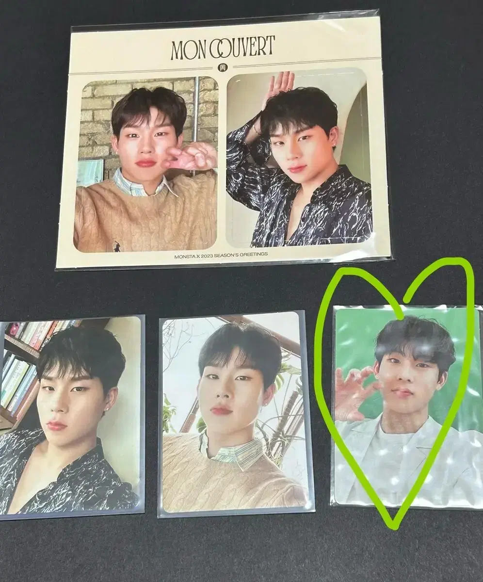 Bulk) Monsta X jooheon 2023 seasons greetings Photocard & SSQ pre-order benefit