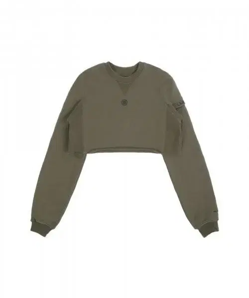 배드블러드 The Crop Sweatshirt - Military  s