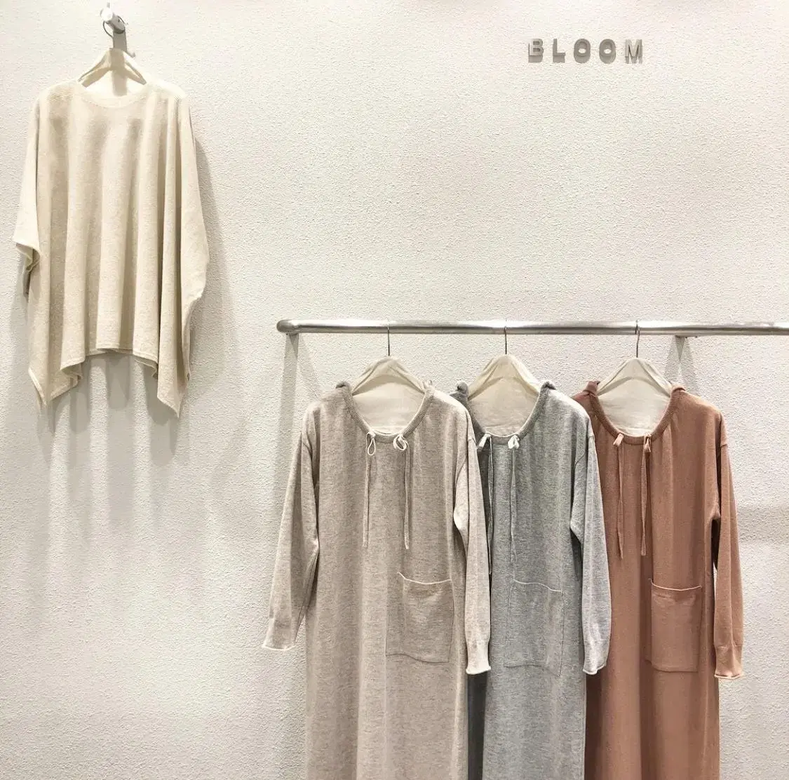 BLOOM HOODED KNIT ONEPIECE