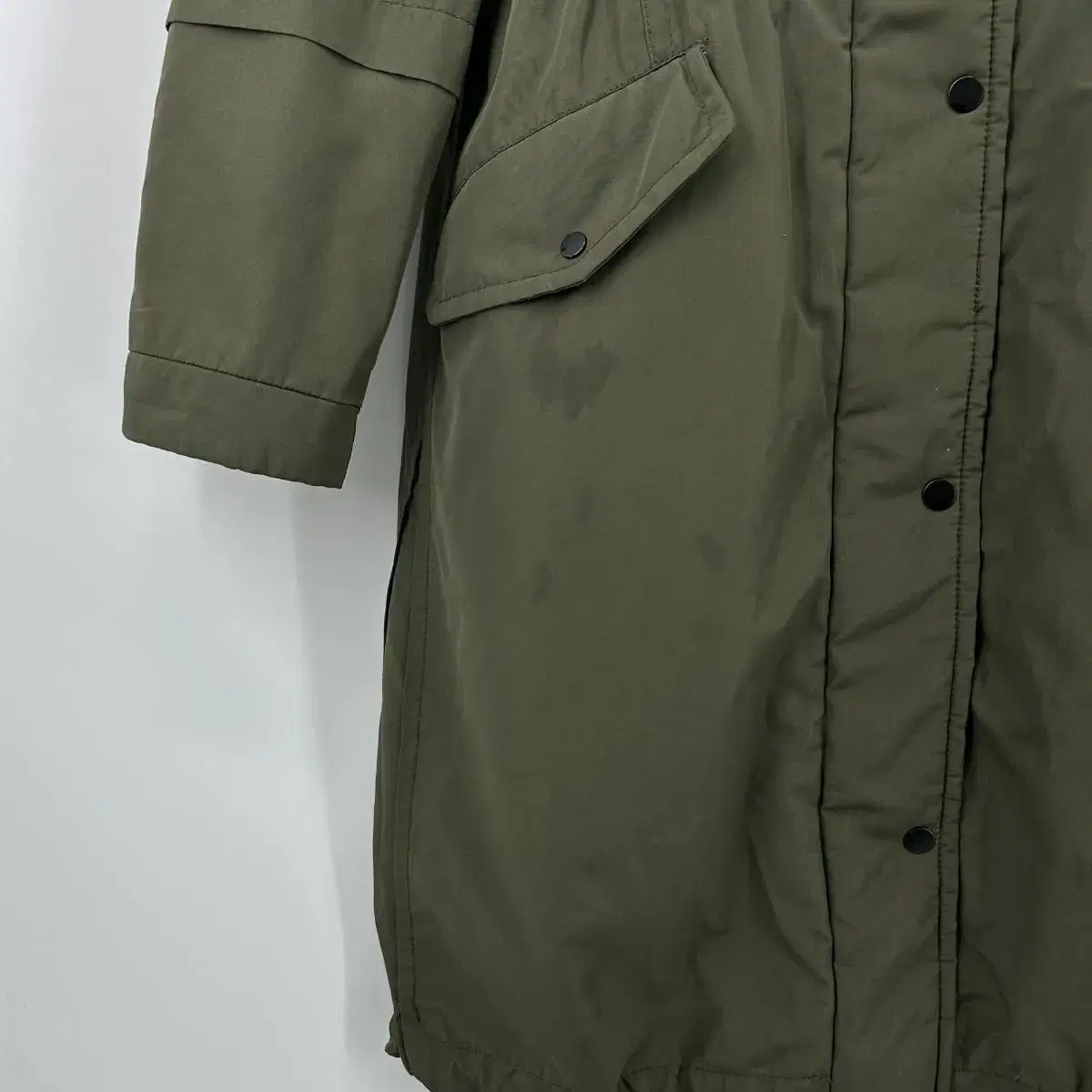 LAP 랩 여성 오리털 누빔 야상 점퍼 (S size / KHAKI)