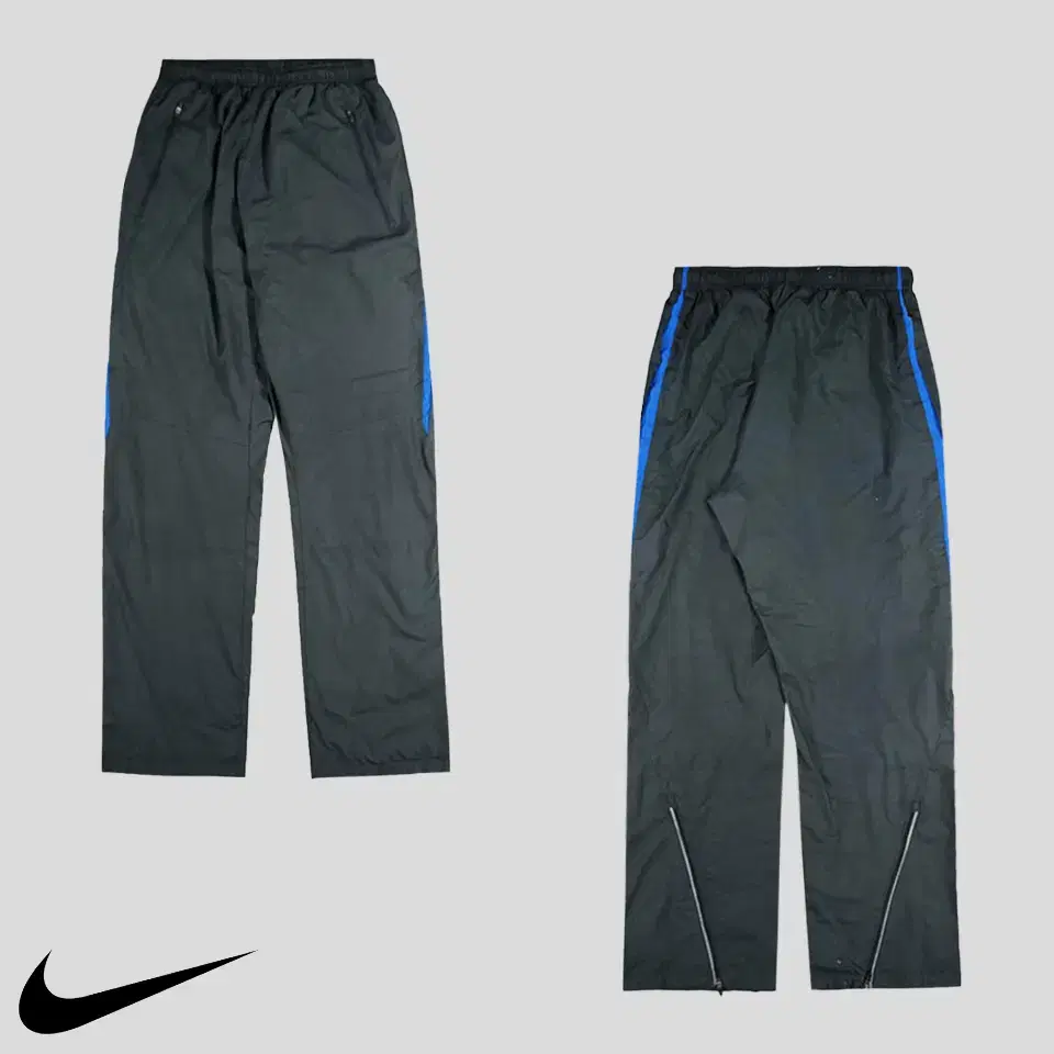 Nike Running Gray bloo Colorblocked Innermesh Poly Trackpants Sweatpants 26-3