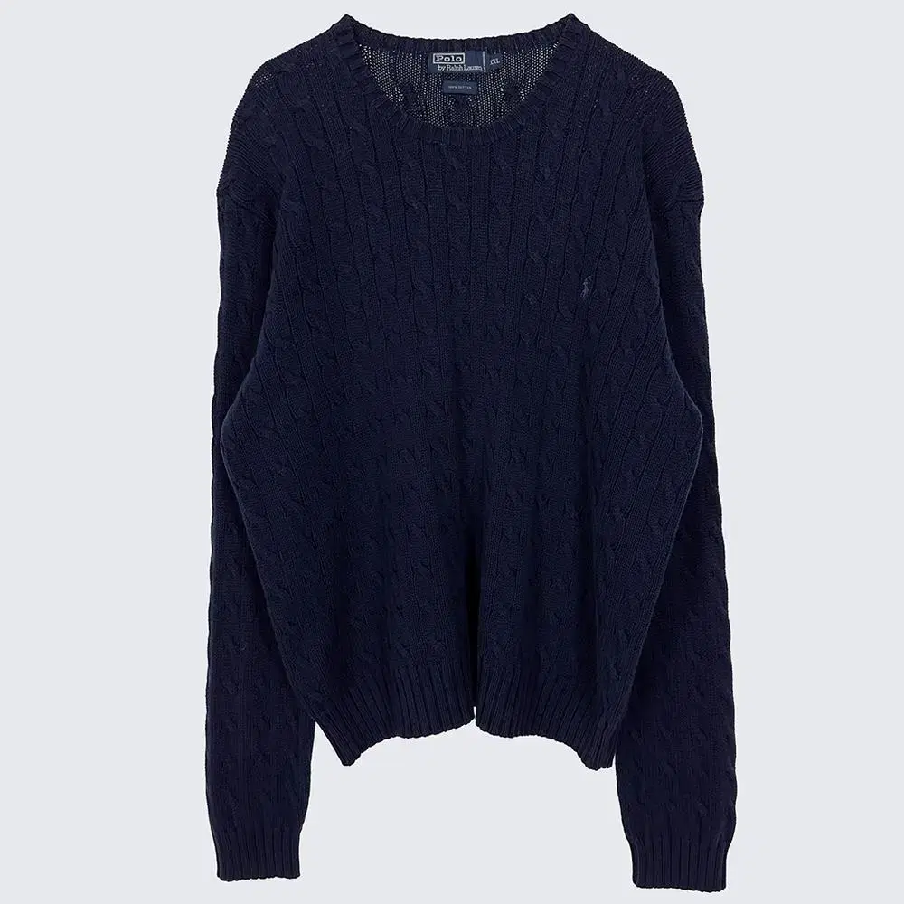 [men's overalls] Polo Ralph Lauren cable-stitch knit sweater (18949)