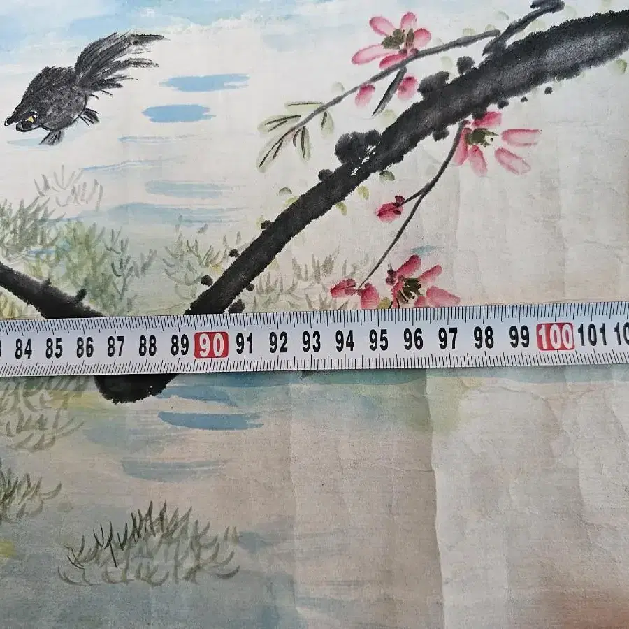 우당조중태 붕어그림 낙질본 103x27cm