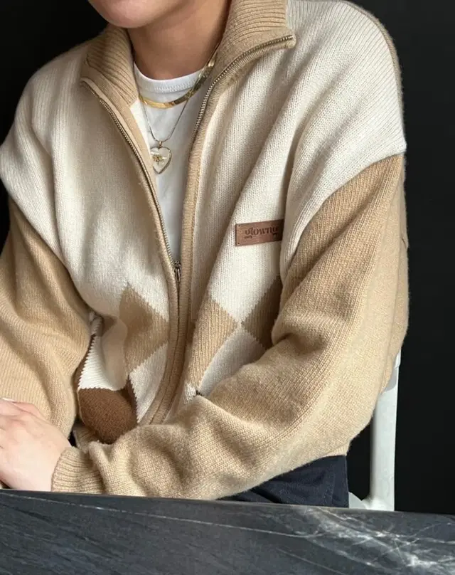 글로니 블레어 니트 집업 blair zip sweater