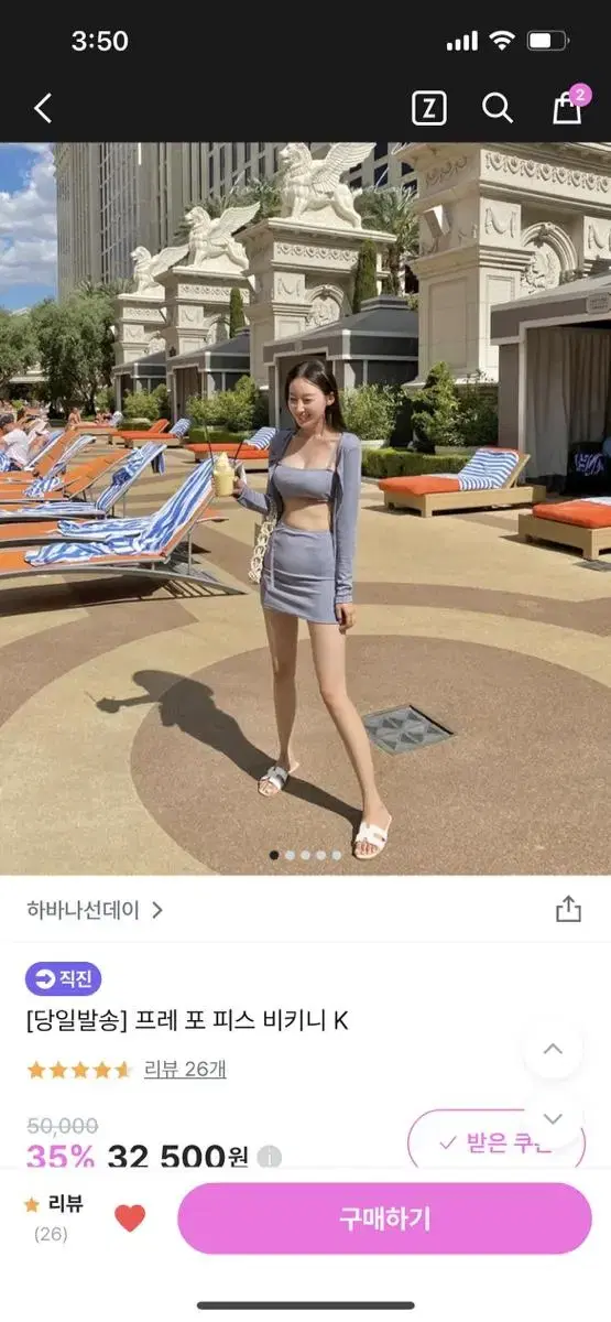 블루그레이 비키니 모노키니