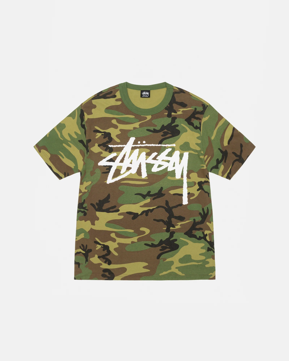 [Overseas] Stussy Stock Camo Vahn Short-Sleeved T-Shirt 24SS