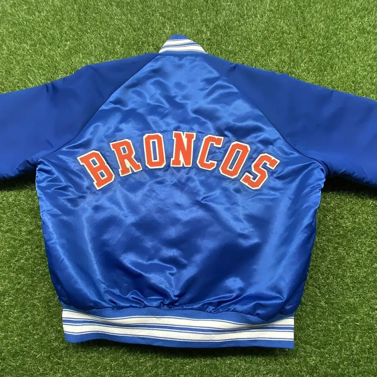 90s Made in USA NFL 브롱코스 사틴 자켓