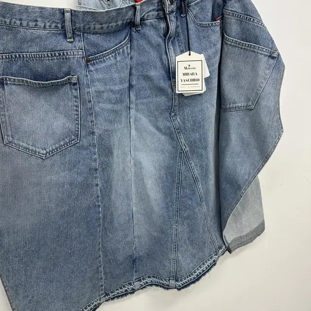 [미하라 야스히로] docking denim skirt