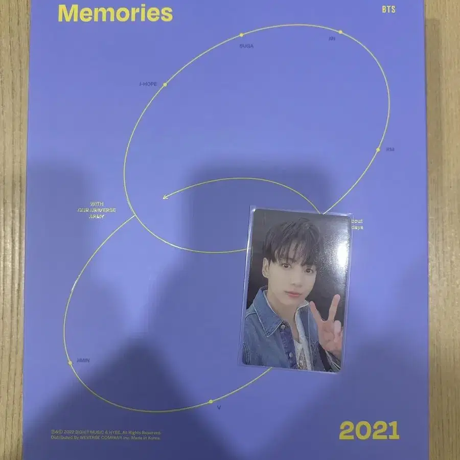 BTS 방탄 2021 메모리즈 디비디 정국 포카