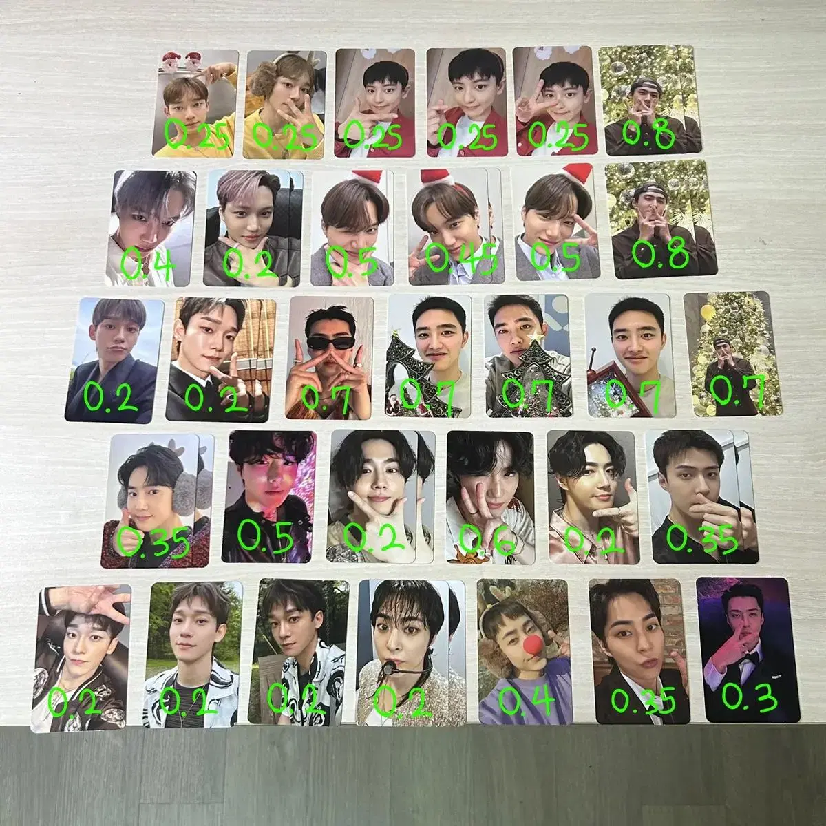 exoEXO Creamsoda Christmas tc lbumphotocard