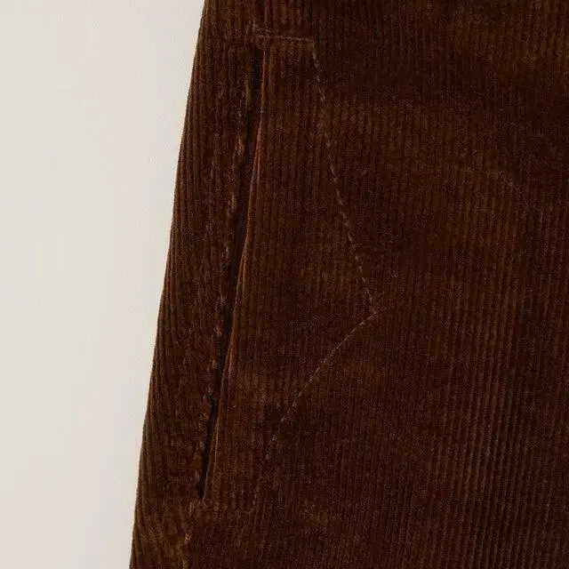 낫띵리튼 Corduroy straight pants (brown)