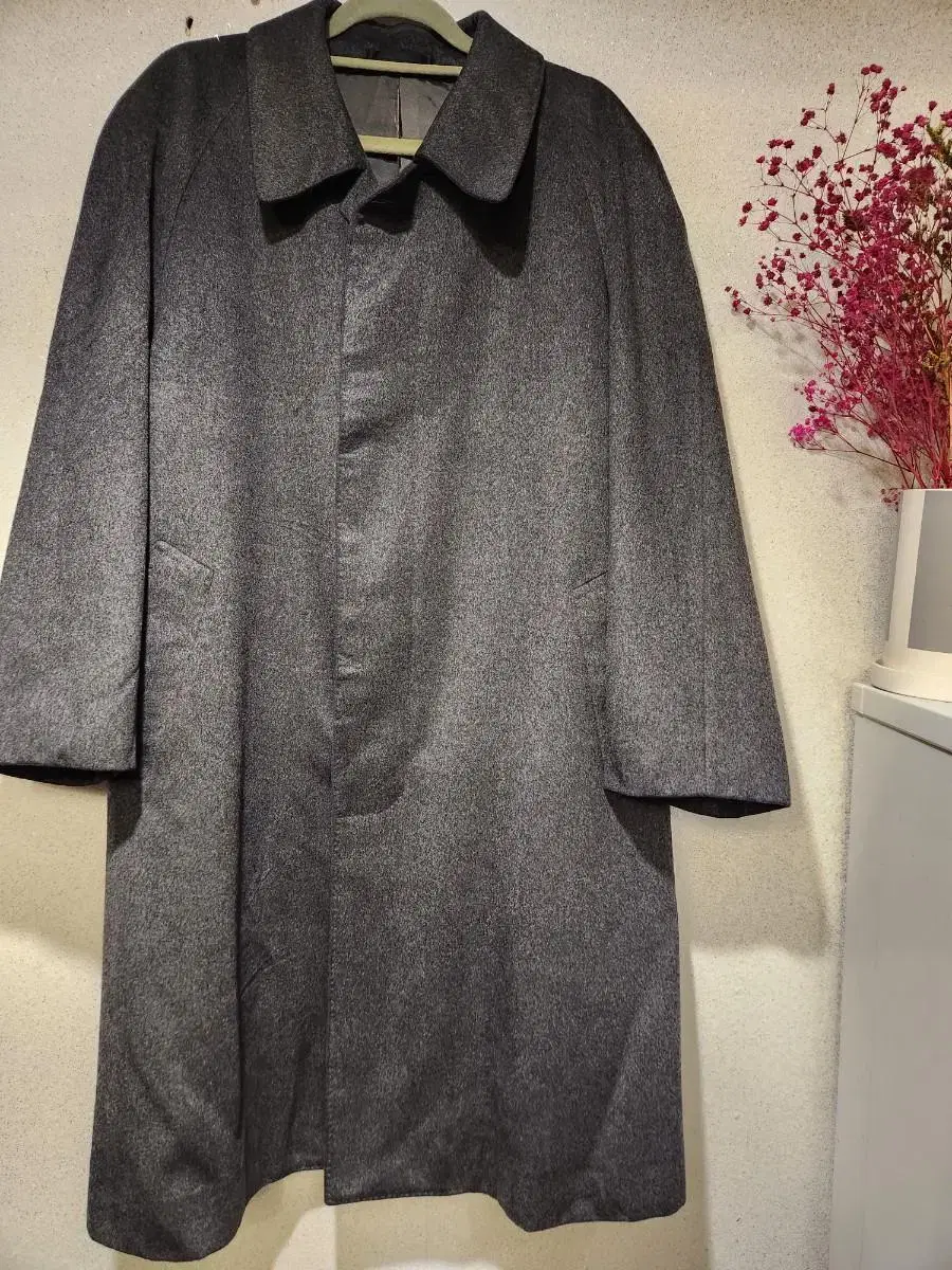 100% cashmere100% jin gray coat