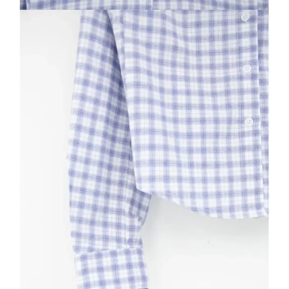 오무수히 natural dried check shirts (Sora)