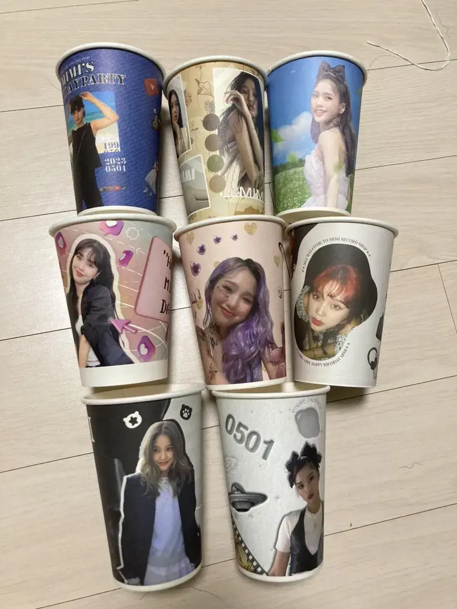 oh my girl mimi rawka pre-order benefit paper cup bulk wts