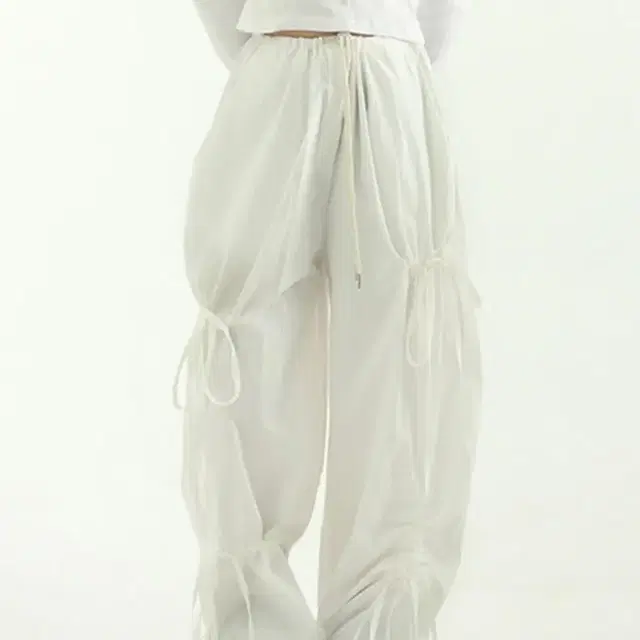 로컬맨션 paper shirring banding pants