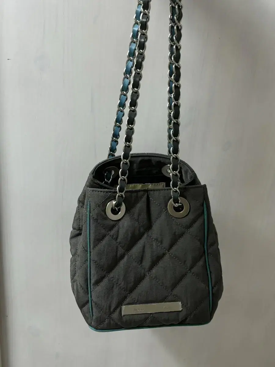 [REDUCED PRICE] Matengkim Quilted Bucket Bag Gray