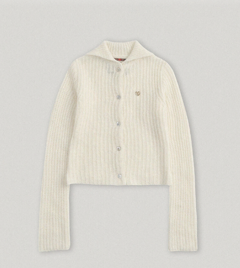 스무스무드 니트 가디건 Leena Knit Cardigan Cream