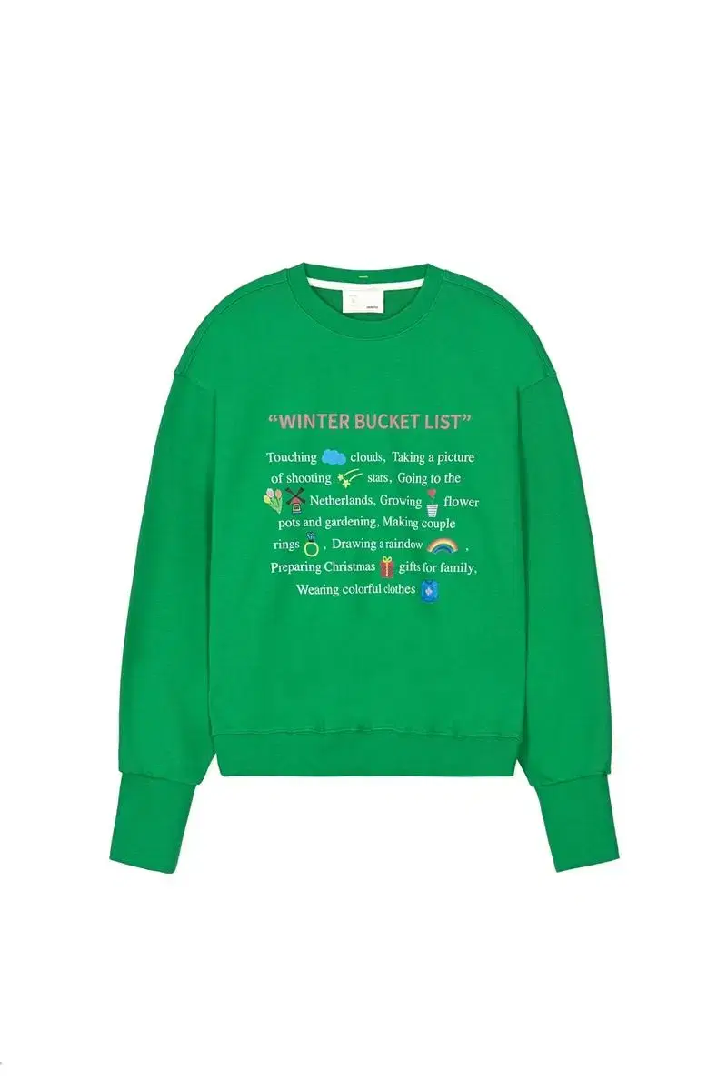 가격내림)BUCKET LIST SWEATSHIRTS / ligh