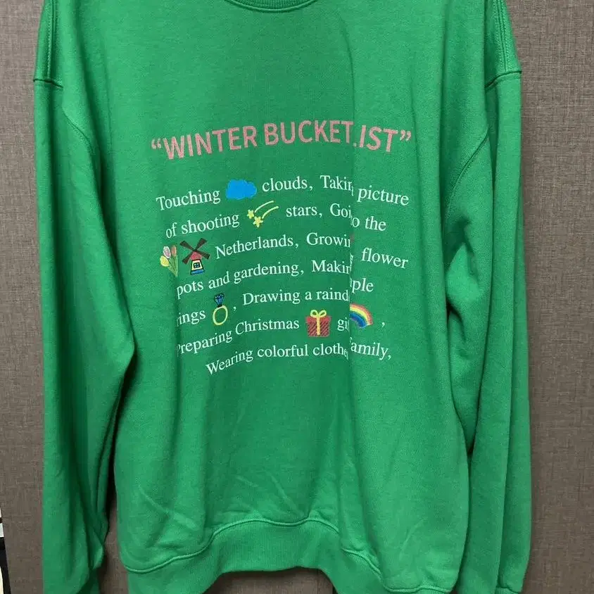 가격내림)BUCKET LIST SWEATSHIRTS / ligh