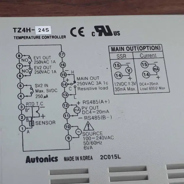 온도조절기  TZ4H-24S Autonics  자다835