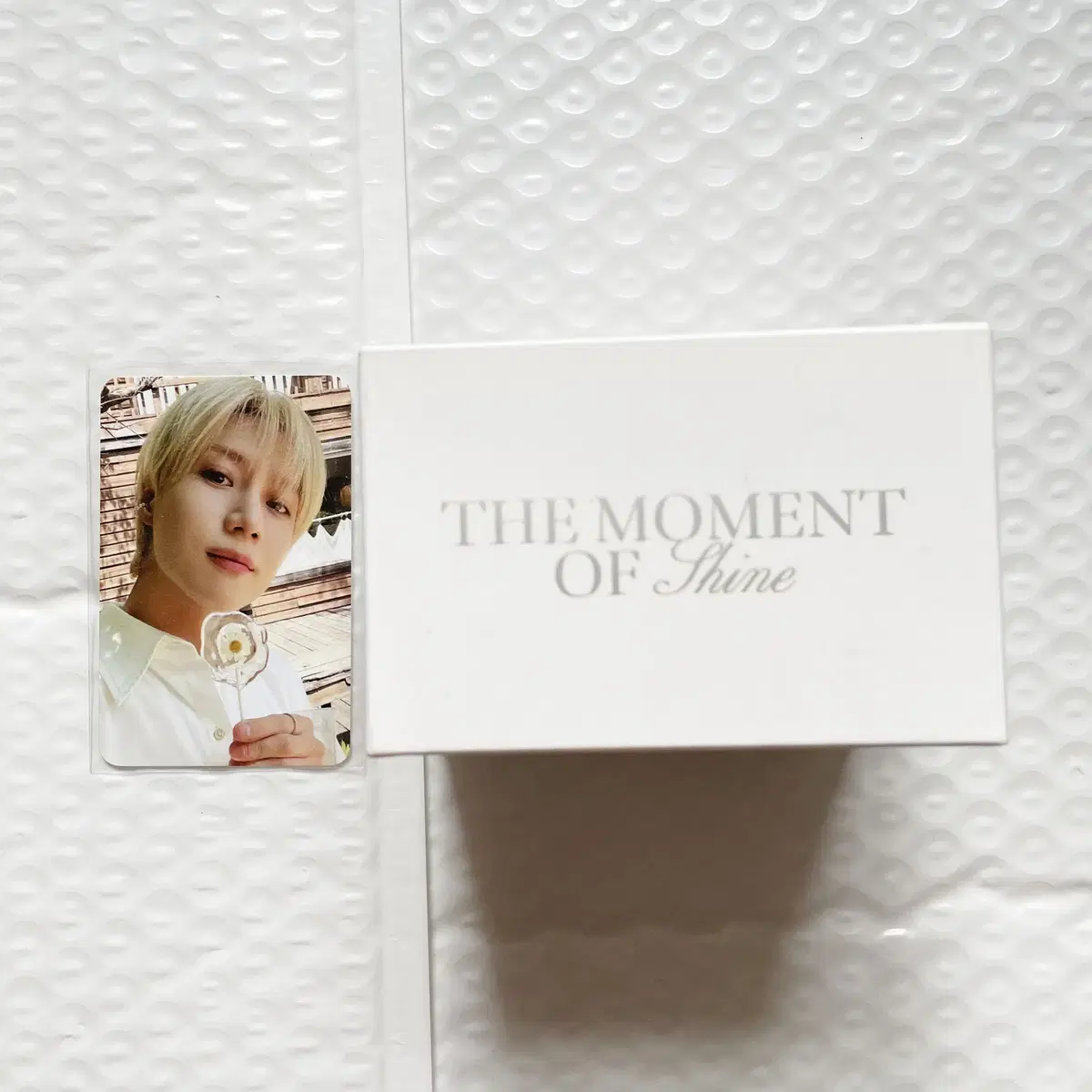 SHINee 15th Anniversary pop up taemin 718 Centered Candle Scented Candle with Photocard