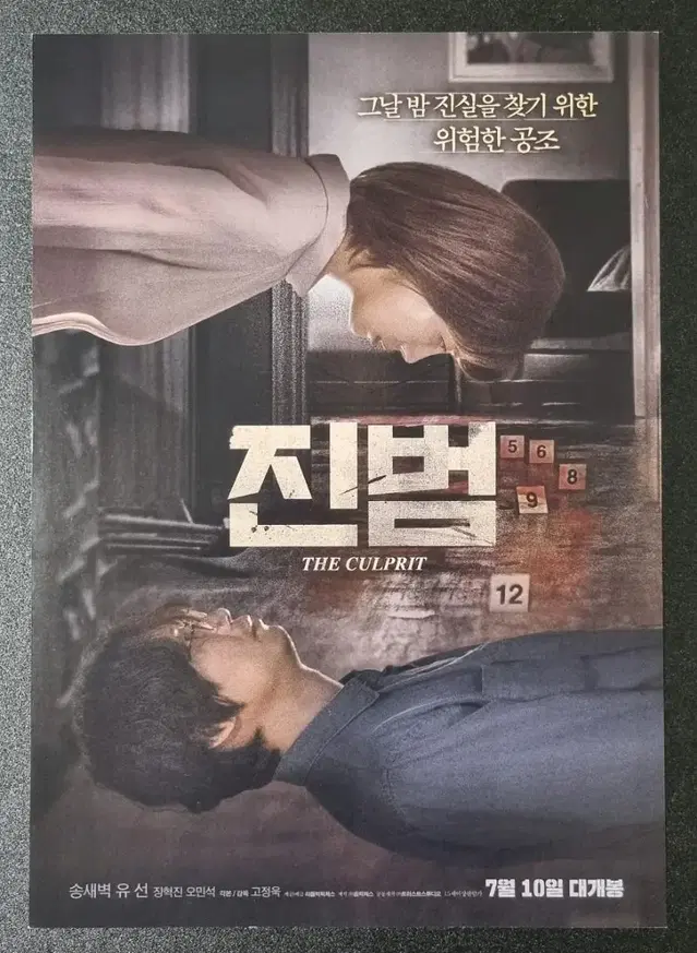 [영화팜플렛] 진범 (2019) 유선 송새벽 영화전단지