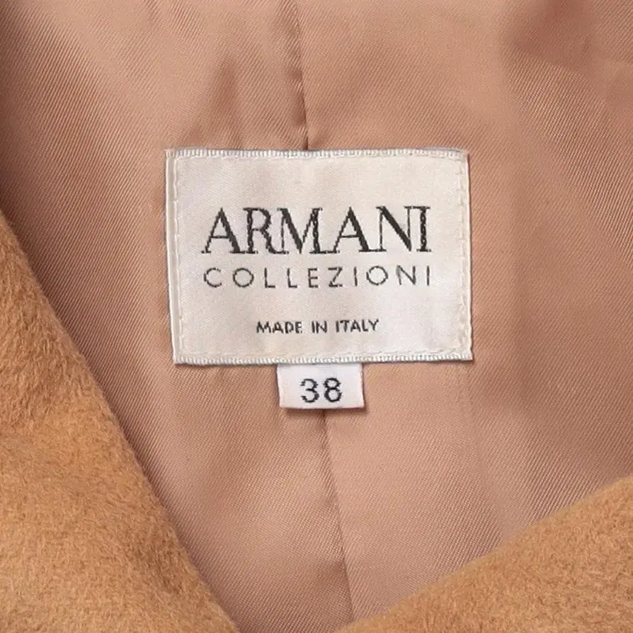 ARMANI 카멜 싱글 코트