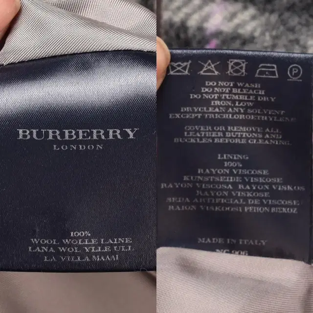 Burberry 노바체크 울 롱 코트