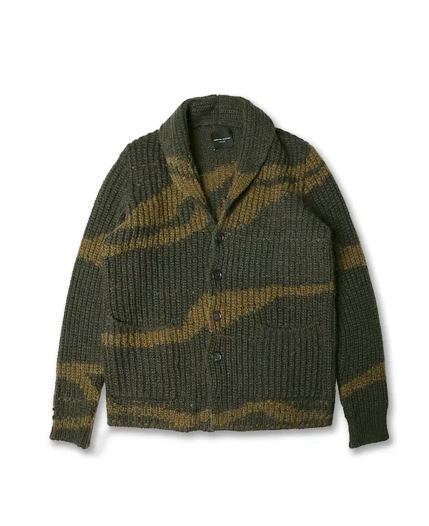 Roberto Collina Alpaca camo shawlKara cardigan