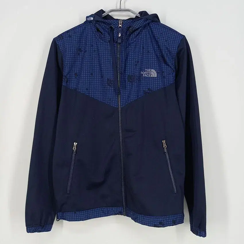 The North Face Men's Painting Brushed Hooded Windbreaker Navy 95 (HU12476)