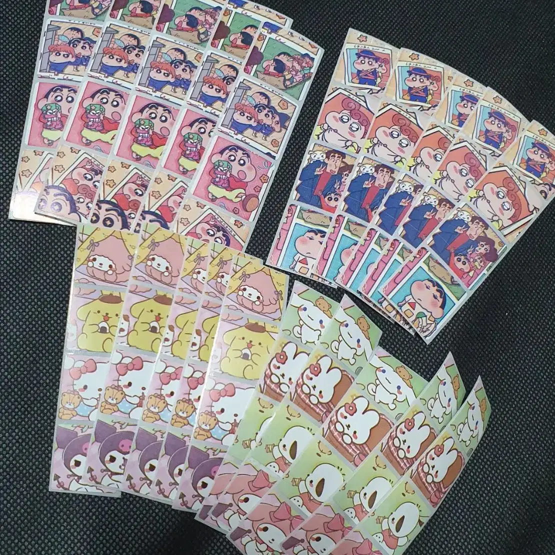 산리오 짱구 스티커 소분 80pcs