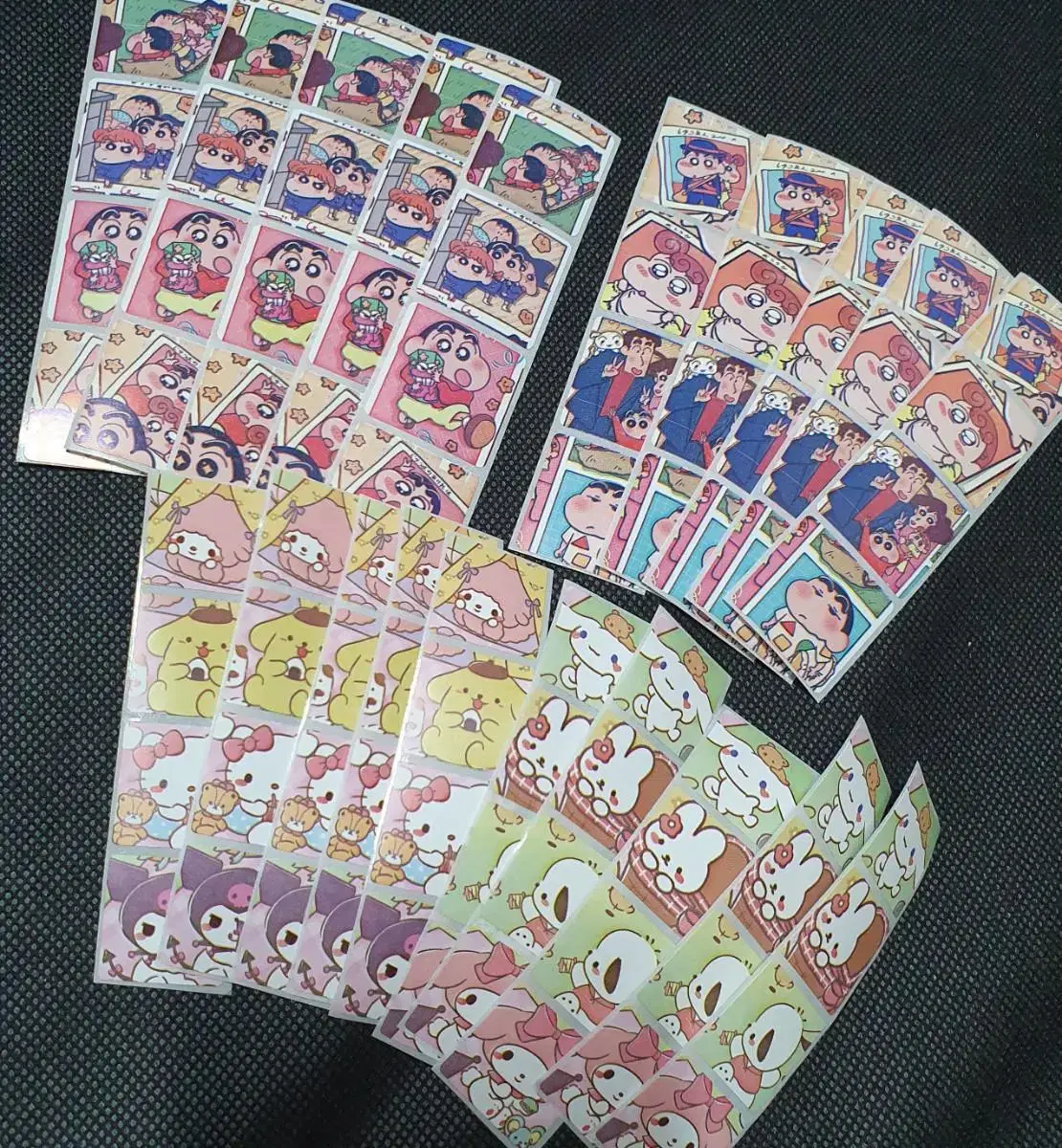 산리오 짱구 스티커 소분 80pcs