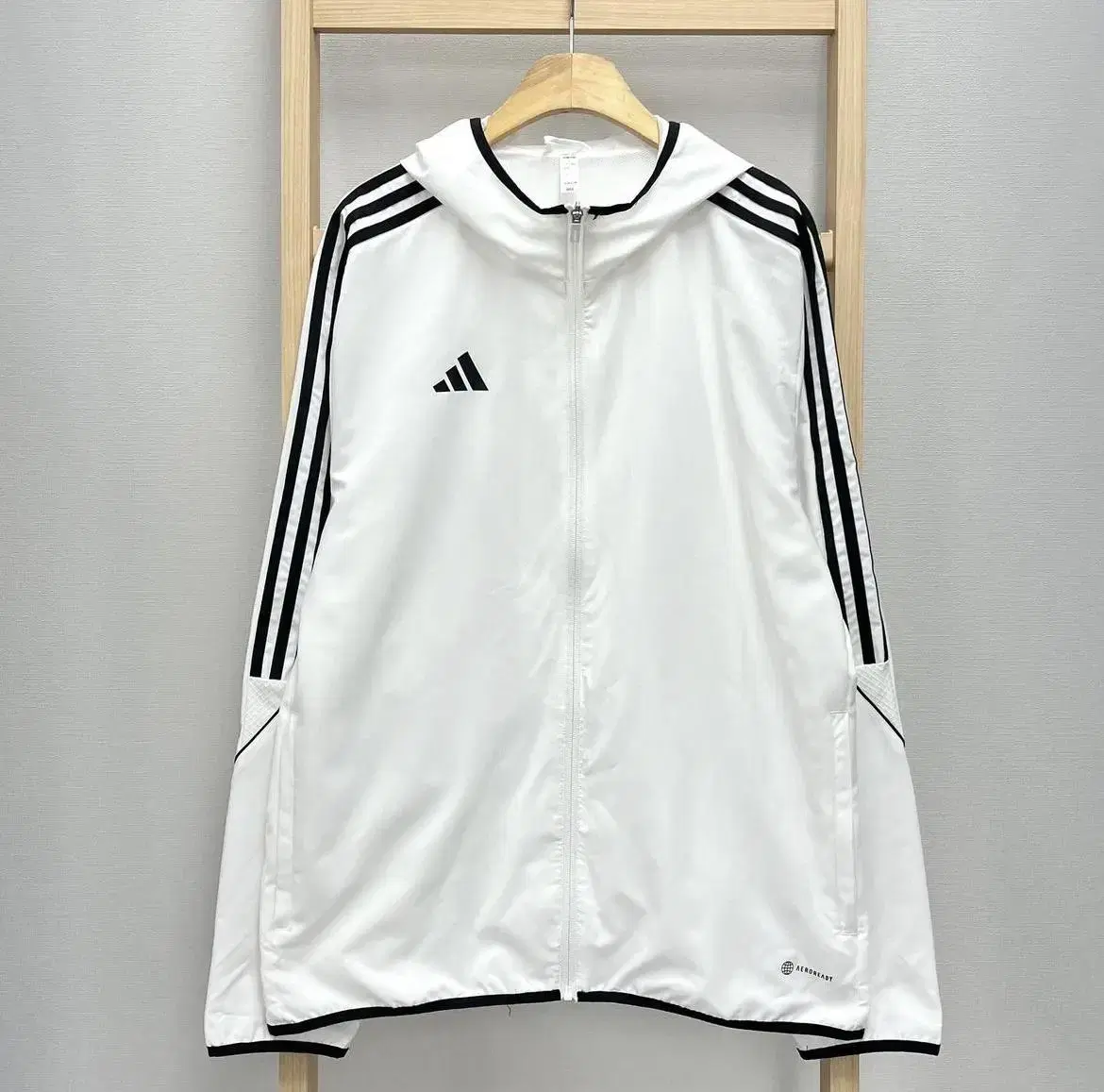 [ XL ] adidas 아디다스 티로 화이트 바람막이 자켓