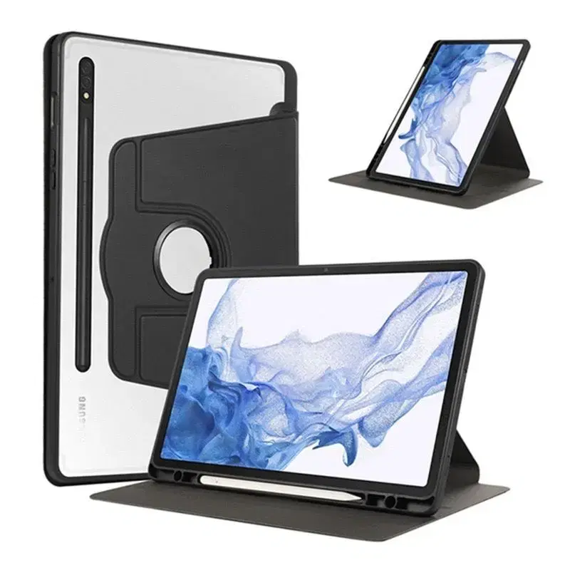 Galaxy Tab S9 Galaxy Tab S9FE S PenRotating smart book cover case with storage