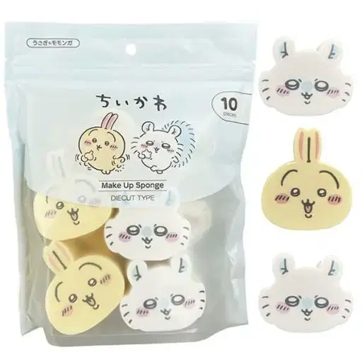 Bonus) Momonga Usagi Sponge Munchkin Japanese Puff Don Quixote Serriya