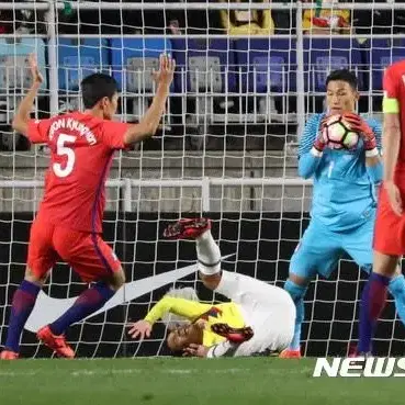 대한민국 국가대표 선수지급용 골키퍼 국대유니폼 반팔