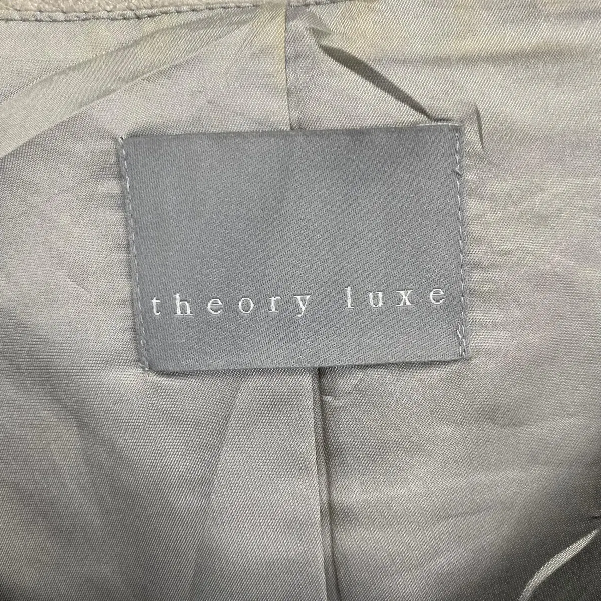 빈티지 theory luxe 멀티 포켓 크롭 레더 자켓