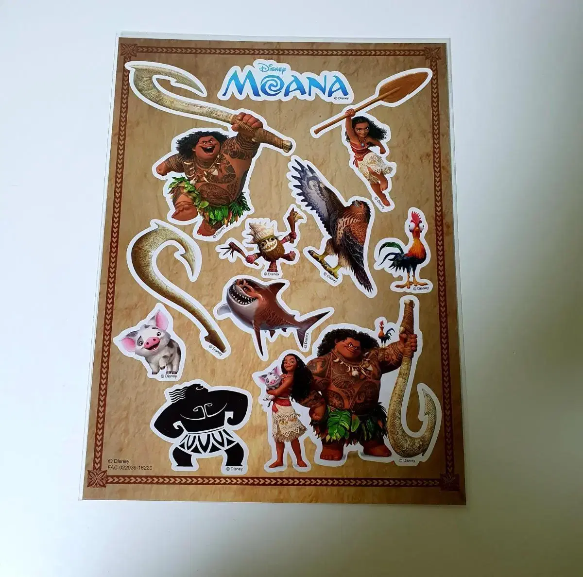 Disney Moana CGV pre-order benefit poster sticker