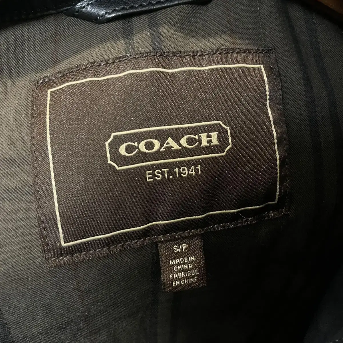 (100-102) Coach 코치 왁스 코팅 헌팅자켓