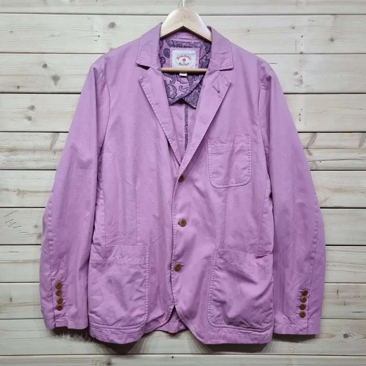 Brooks Brothers Pink Cotton Blazer Jacket [M] for Women