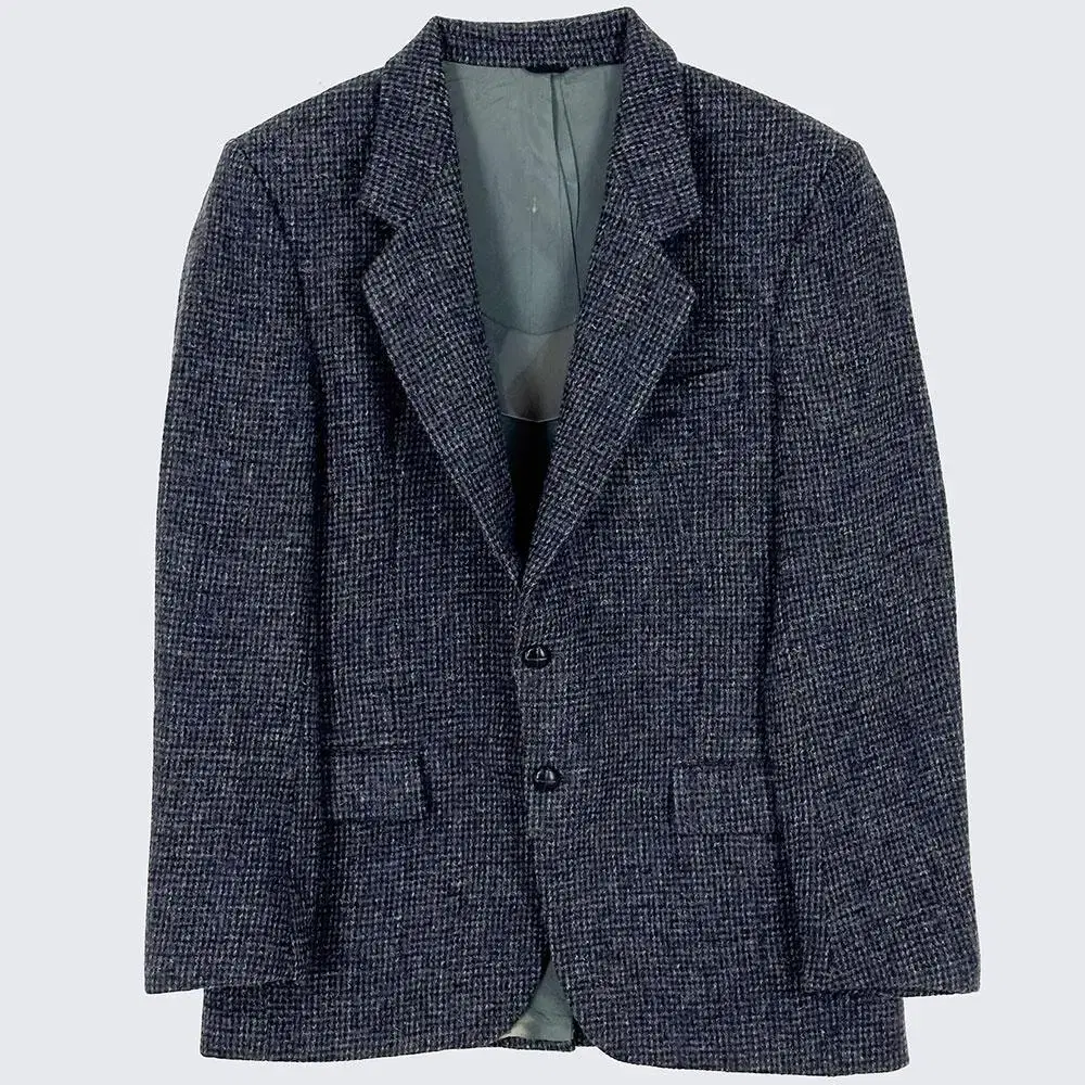 [Men's 100] Harris Tweed Check Blazer Jacket My Wool (19060)