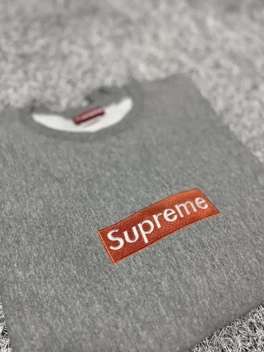 [XL] 1995 Supreme OG Box Logo Crew Neck Orange Gray