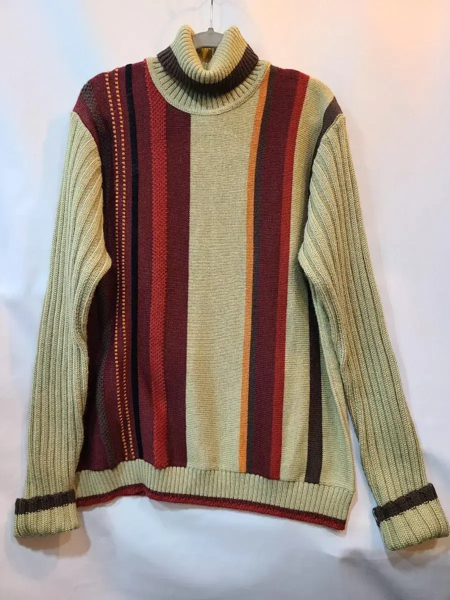 Japanese Imported Kenneth Cole Men's Pola High Neck Wool Sweater L