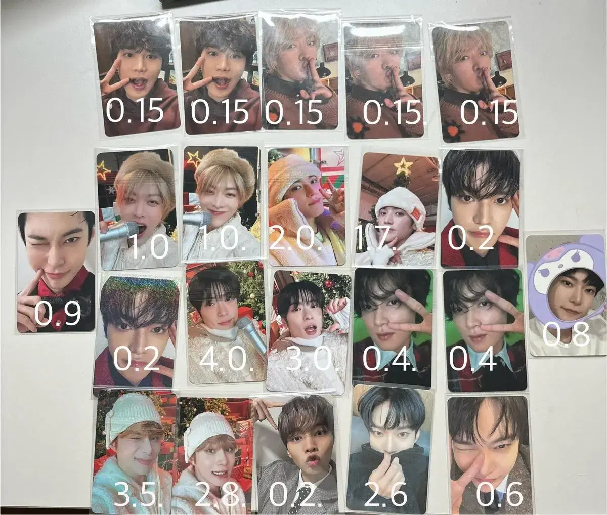 nct 127 bidareformy photocard wts doyoung haechan jungwoo jaehyun johnny yuta taeil