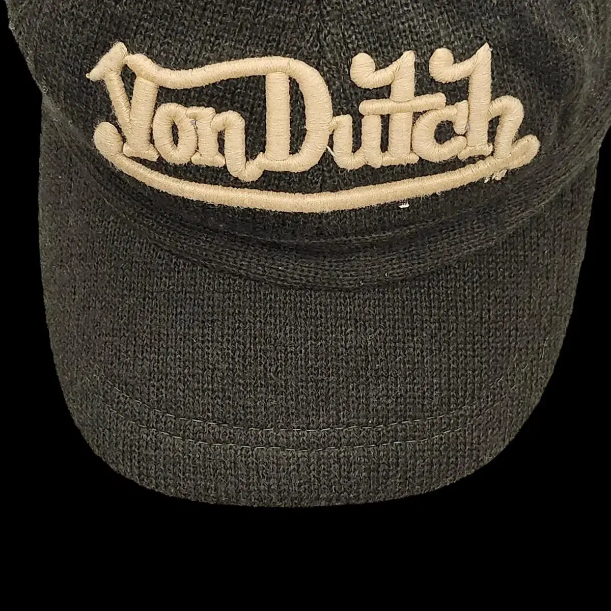 Von dutch 본더치 빈티지 카키 숏챙 캡