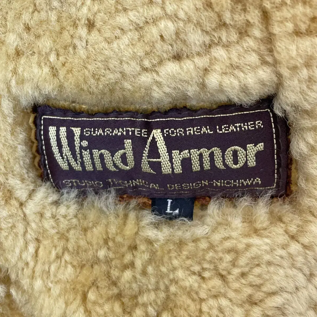 Wind Armor B-3 핀업걸 시어링 퍼 라이닝 쉽스킨 레더 무스탕